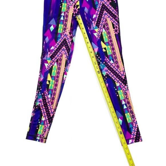 FILA Sport Performance Tribal Colorful Leggings Girls Size Medium (10 - 12) - Picture 5 of 10